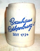 Brauhaus Rothenburg +1975 German Beer Stein - £11.81 GBP