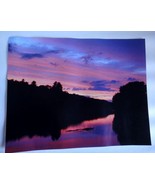 Beautiful Sunset over the Farmington River in Collinsville 11x14 unframed photo - $30.00