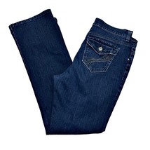 Gloria Vanderbilt Jeans Alana Bootcut Size 12 Dark Blue Wash Denim Stretch Mom - £9.75 GBP