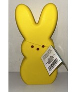 10” Yellow PEEPS Battery Lighted Bunny Plastic Blow Mold EASTER Yellow NEW - $31.04 CAD