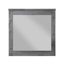 Vidalia 37&quot;x38&quot; Mirror, Rustic Gray Oak Finish - $248.00