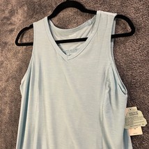 Duluth Tank Top Womens Small Light Blue Armachillo Cooling Jade Fabric Summer - £13.98 GBP