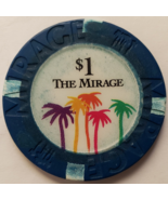 The Mirage Las Vegas, Nevada $1 Collectible Casino Chip - $185.62 MXN