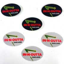 In N Outta Oakland Raiders As Burger 6 Matte Oval Buttons + Stickers Bundle - $19.22