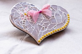 Mosaic Decorative Heart for Valentine&#39;s day, Birthday gift for her , For my wife - £33.53 GBP