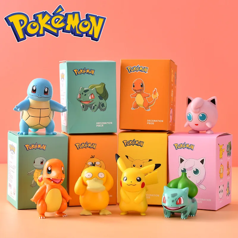 Kawaii Pokemon Toys 6 Styles Pikachu Charmander Psyduck Squirtle Jigglypuff - £13.48 GBP+