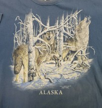 Vintage T-Shirt Alaska Gardner Polar Graphics USA  Hanes Find 11 Wolves ... - £14.00 GBP