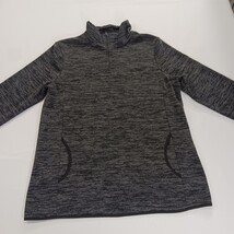 High Neck Women's Gray 1/4 Zip Cotton Blend Sweatshirt Pullover Size Large image 13
