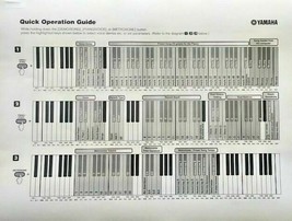 Yamaha CLP-320 Digital Piano Quick Operation Guide Info Sheets, Reproduction. - £9.33 GBP