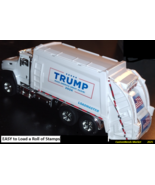 Postage/Stamp Dispenser Trump MAGA Replica Garbage Truck w/ $73.00 Roll ... - $65.00