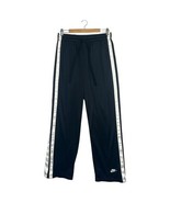 Nike Track Pants Mens Large Black White Striped Sportswear Athletic Bask... - $29.69