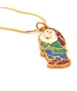Vintage Walt Disney Dwarf Sleepy? pendant necklace Koo Doo Hong Kong rare - £23.28 GBP