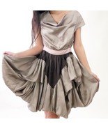 Mischa Barton ~ The Blossom Dress ~ Taupe ~ PDW41089 ~ Women&#39;s Size Small - $29.92
