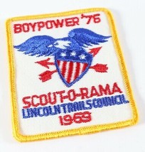 Vintage 1969 Boy Power 76 Lincoln Trails Boy Scouts America BSA Camp Patch - $11.69