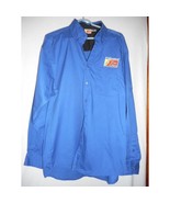Sz 2xl Blue Long sleeve Shirt cotton blend Uniform Federated Car Care - $18.39