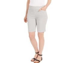 Hilary Radley Women&#39;s Plus Size 3X Off White, Gray Shorts NWT - $13.49