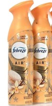 2 Febreze Air 8.8 Oz Limited Edition Fresh Baked Vanilla Air Refresher Spray - £18.37 GBP