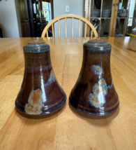 Studio Art Pottery Salt and Pepper Set Signed OOAK Handmade in USA - £32.74 GBP