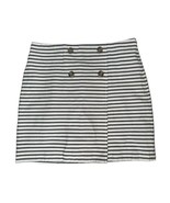 Ann Taylor Loft Skirt Womens Sz 12 White Black Stripe Faux Wrap Sailor N... - $29.77 CAD