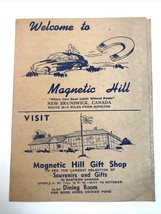 1940s New Brunswick Canada Magnetic Hill Inn &amp; Gift Shop Advertising Bro... - £7.65 GBP