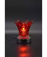 Electric Wax Tart/Oil Warmer Red w/Hearts &amp; Free Oil &amp; Free Shipping - $15.99