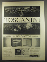 1956 RCA Victor Records Advertisement - Arturo Toscanini - £14.78 GBP