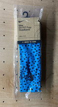 Nike Fury Headband 3.0 Adult Unisex Printed Leopard Print Blue Black - £11.87 GBP