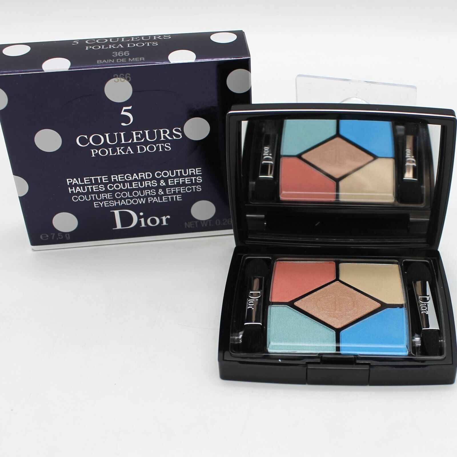 Christian Dior 5 COULEURS POLKA DOTS 366 BAN DE MER Eye Shadow Palette - $29.70