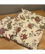 Waverly Charleston Chirp Bird Full Modern Farmhouse Floral Quilt Two Shams - $122.18 CAD