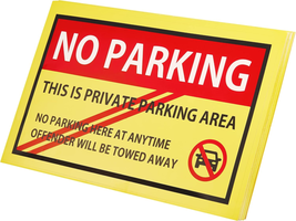 &#39;HARD to REMOVE&#39; No Parking Stickers Violation Sign Tickets Car Sticker Towed Pe - £17.13 GBP