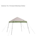 Coleman Instant Canopy  10&#39;x10&#39; - Green and white with durable wide base - $128.69