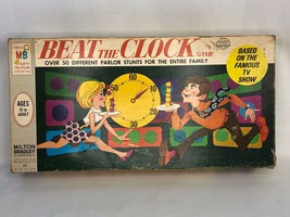 Vintage Milton Bradley Beat the Clock board game 1969 incomplete - £7.06 GBP