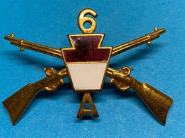PENNSYLVANIA, NGP, A CO. 6th INF. REGIMENT 4th  BRIGADE, CAP BADGE, ENLI... - $568.63 MXN