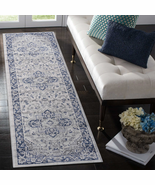 Blue/Grey Area Rug: 2x8 Non-Shedding Rug - $85.59 CAD