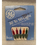 GE Wedge Base Replacement Miniature Christmas Bulbs (5) 3.5 Volts NEW mmm1 - $9.99