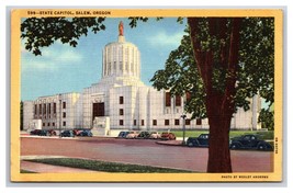 Oregon State Capitol Building Salem OR UNP Linen Postcard V22 - £2.30 GBP