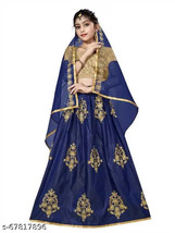 Lehenga Choli Dupatta Set for Girls Women Girl Kid Indian Dress Rakhi Special 01 - £19.35 GBP