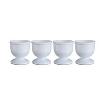 Chef Aid 4-Piece Plastic Egg Cup Set, White  - £12.77 GBP