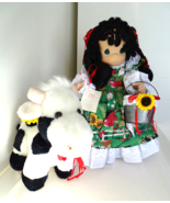 2002 Precious Moments Vinyl 16&quot; Clara &amp; Belle Plush Cow A Day At The Far... - £68.14 GBP
