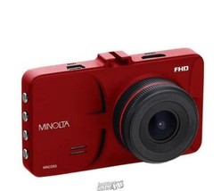 Minolta 1080p Full HD Dashcam Red 140-Degree Wide-Angle Lens 12 Megapixel Photos - £59.54 GBP