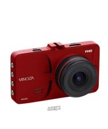 Minolta 1080p Full HD Dashcam Red 140-Degree Wide-Angle Lens 12 Megapixe... - $75.99
