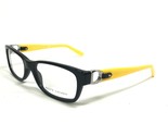 Ralph Lauren Eyeglasses Frames RL 6106Q 5001 Black Yellow Rectangular 51... - $27.83