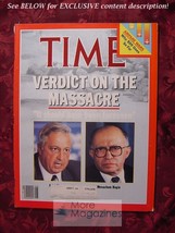 Time February 21 1983 Feb 2/21/83 Ariel Sharon Menachem Begin +++ - £5.21 GBP