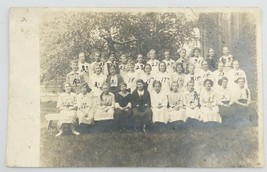 VTG 1910&#39;s CYKO RPPC 7th &amp; 8th Grade School Girl Students Real Photo Postcard - £14.59 GBP