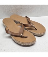 Tommy Bahama Thomas Tan Beige Brown Espadrille Rope Slip On Flip Flop Sa... - $360.85 MXN