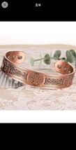 Copper Magnetic Bracelet  Celtic Tree of Life Cuff Pain Relief Therapy 6... - $12.35