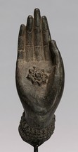 Antique Thai Style Southeast Asia Bronze Thai Hand - 23cm/9&quot; - £239.66 GBP