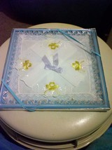Vintage Embroidered Table Doiley In Original Box - $30.00