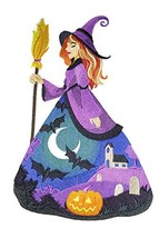 Custom and Unique Happy Halloween [ Bewitching Beauty ]Embroidered Iron on/Sew P - £30.52 GBP