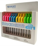 Kids Scissors, 5&quot;, Stainless Steel, Hard Handle, Blunt, for School, 12-C... - $37.84 CAD